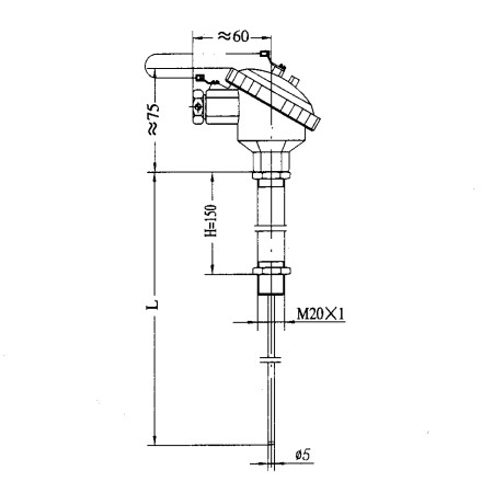 WRN-235T可動式熱電偶